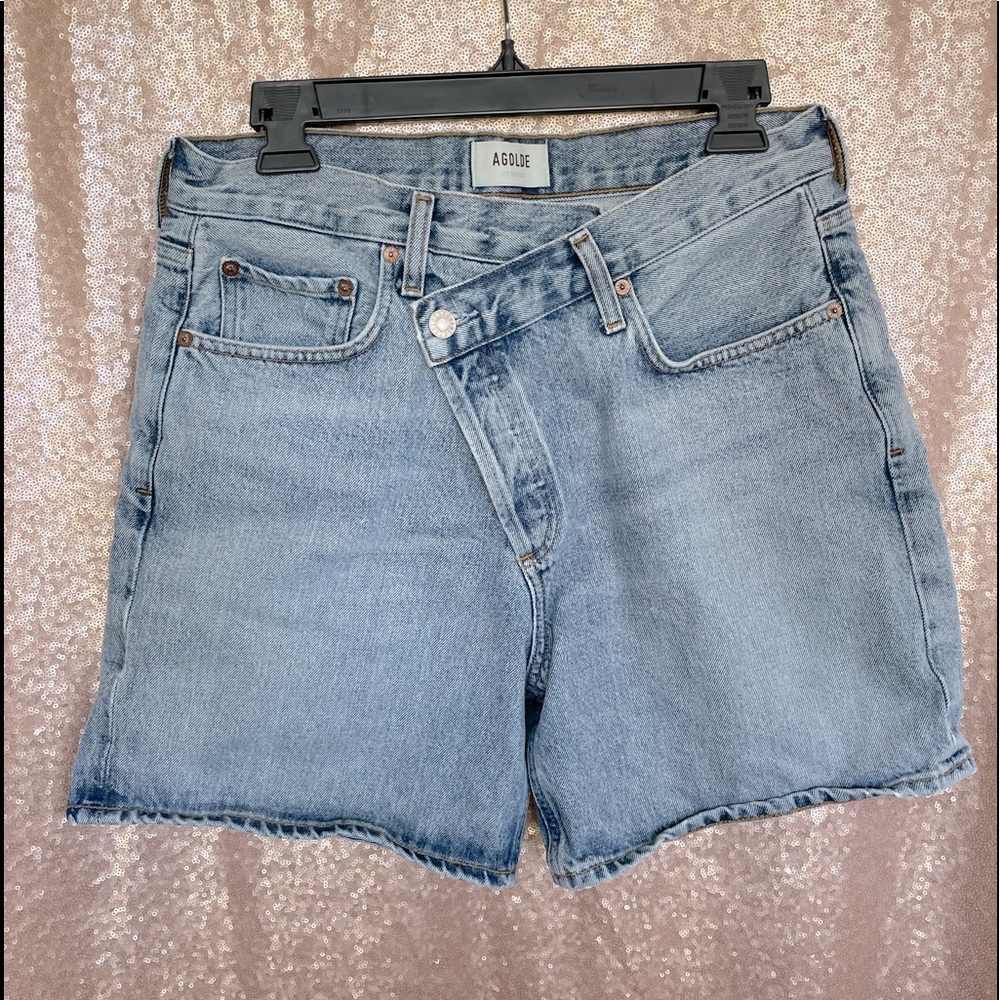 Agolde women’s criss cross shorts sz 28